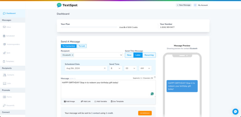 Textspot Mass Text Messaging Software Start For Free