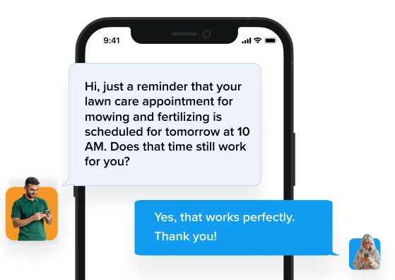 TextSpot Connect with customers CTA