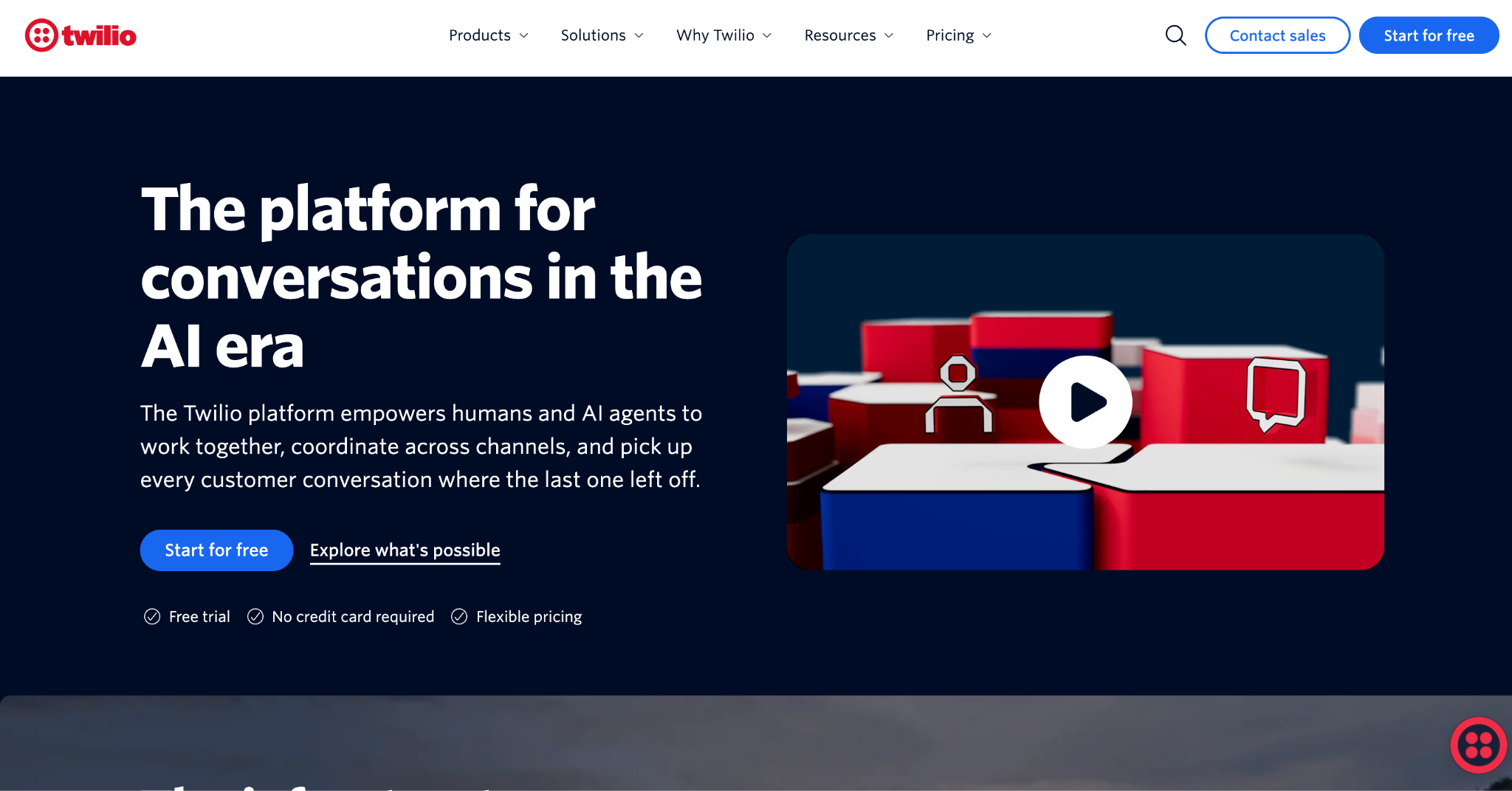 Twilio Homepage